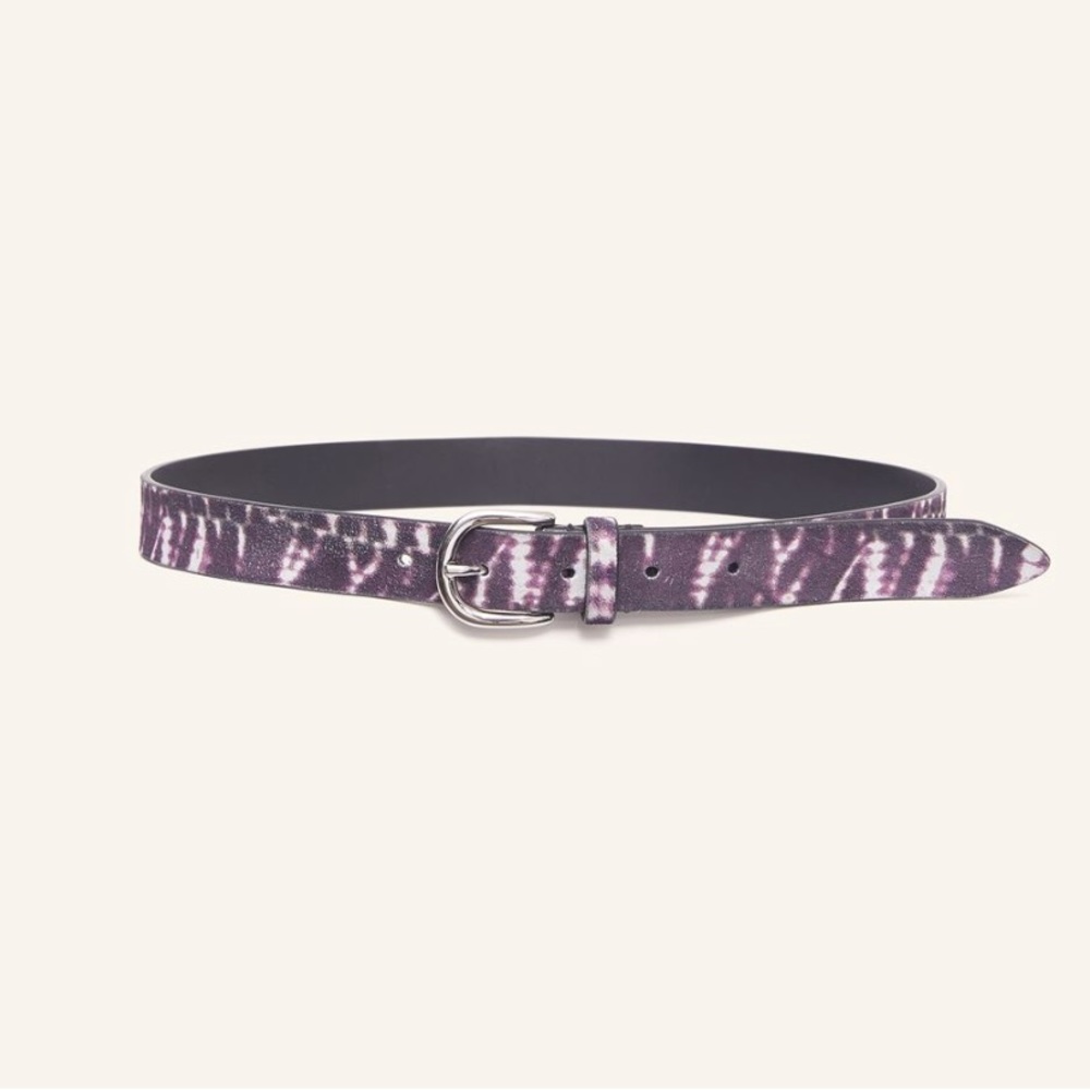 Isabel Marant Leather Ceinture Zap Belt in Faded Night sz 75cm Small